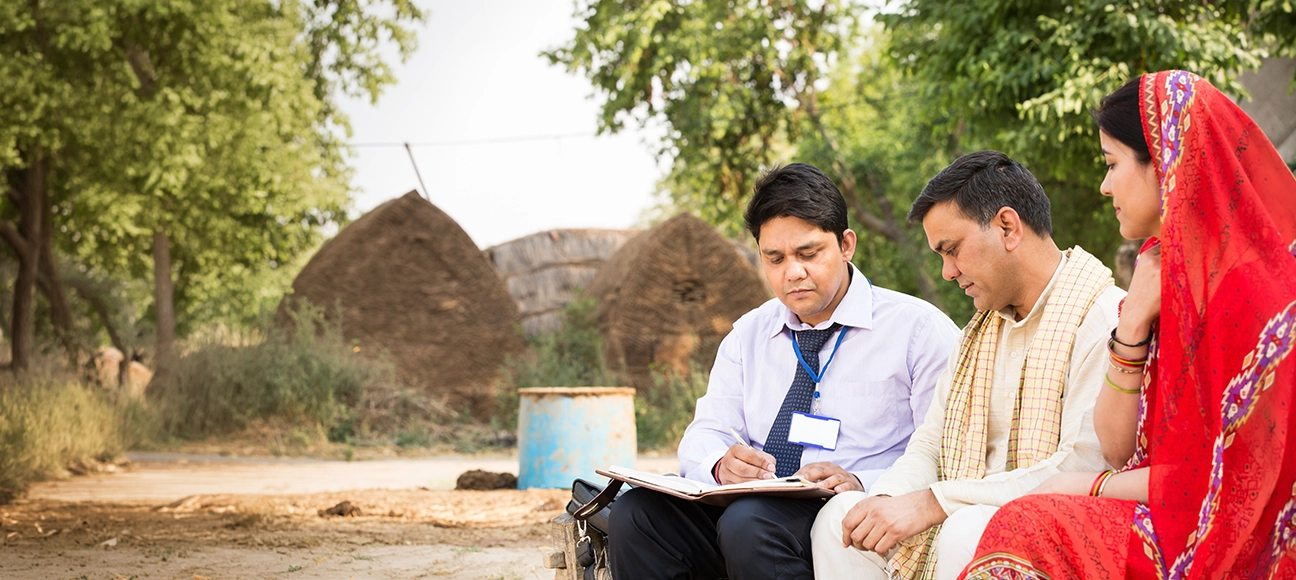 Northern Arc Rural Finance field officer meeting customers